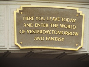 Sign on Disneyland entrance